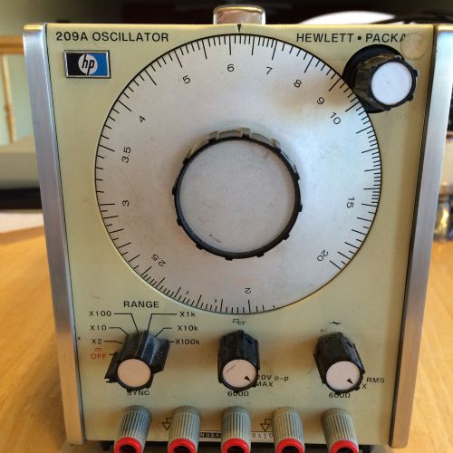 Hewlett Packard 209A Industrial Electrical Testing Oscillator