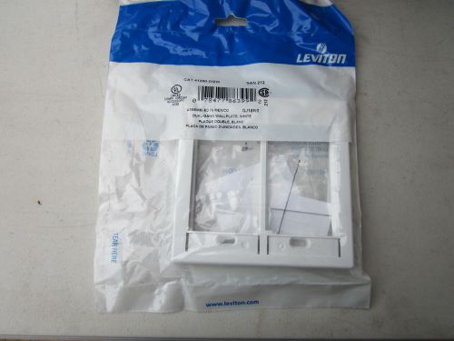 Box of 25 Leviton 41290-DMW White Dual Gang Wallplates NEW