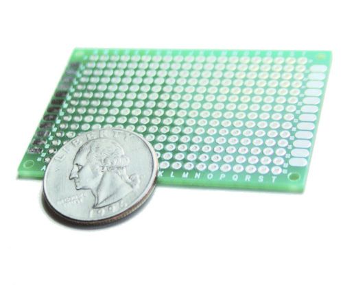 1pcs  5 x 7 cm green perfboard/PCB Dual Sided Universal