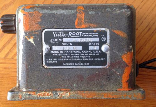 Vintage Veeder-Root Mechanical Counter Knob Reset Y-62552-1 110 Vac 8 Watts
