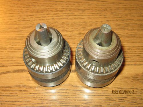 2 CRAFTSMAN 5/64-1/2&#034; CAPACITY DRILL CHUCKS