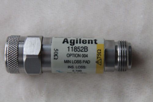 HP (Agilent) 11852B Option 004 Minimum Loss Matching Pad 50 to 75 ohms