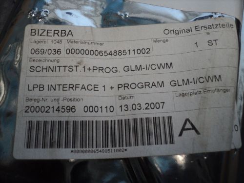 NEW BIZERBA 65488511002 LPB PRINTER INTERFACE CONTROL BOARD