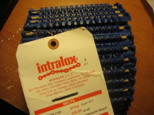 INTRALOX 1100 CONVEYOR BELT 8FT  x 6 IN  Blue Flat Top NEW