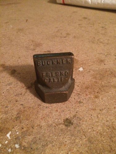 Buckner solid brass hose nozzle fresno, ca.  1-1/4&#034; threads golf course for sale