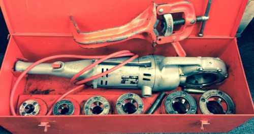 Ridgid 700 Pipe Threader Threading Machine W/6 Dies 1/2&#034; - 2&#034; Clamp Included