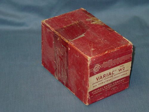 Variac Autotransformer General Radio Type W2 115 V 2.4A 50 - 60 cycles NOS