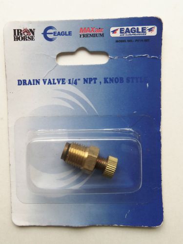 Eagle Compressor 1/4&#034; NPT Male Air Compressor moisture tank drain brass Knob