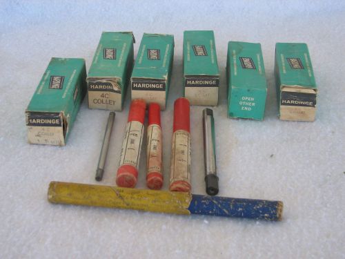 Hardinge 4c collet-lot of 6,mandrels,taper reamer,lathe tools,machinist for sale