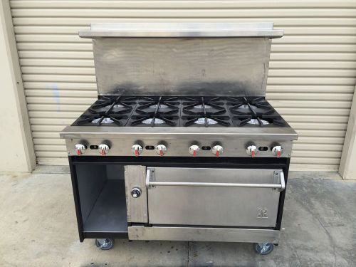 Jade bistro series jbr-8-36 shallow heavy duty 8 burner range w/standard oven for sale