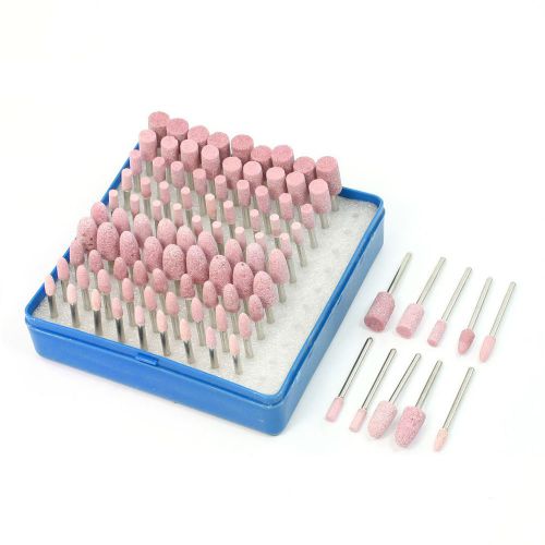 100pcs 3mm Shank Mounted Grinding Stone Set Polishing Drill Bits