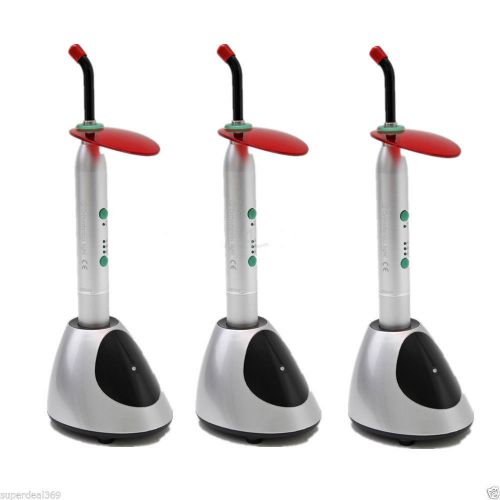 3 X Dental Cordless Wireless LED Curing Light Lamp 2000mw Dentist Orthodontics