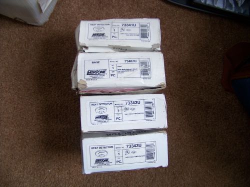 4 EST MIRTONE 24V SMOKE DETECTORS RELAY BASE NIB!