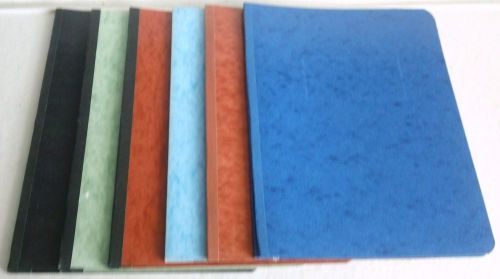 6 ACCO Press board Report Covers, Folders, Binders, 8.5” x 11”, Ass’t. Colors