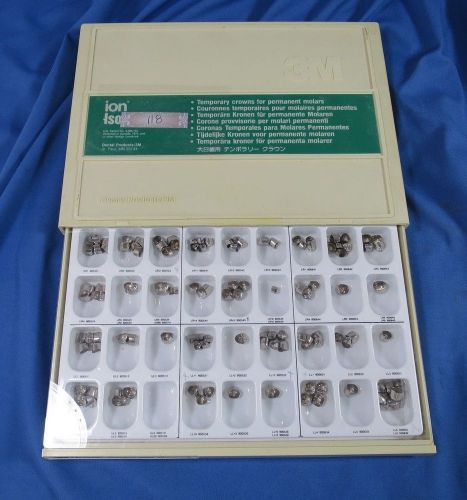 3M ion Dental Crown Case. Contains 118 Crowns.
