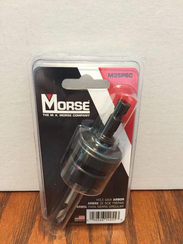 Morse m.k. m35psc hole saw arbor with pilot drill new sealed for sale