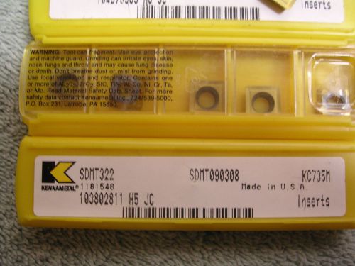 Kennametal SDMT 332 090308 KC735M carbide boring turning inserts 20 pc lot new