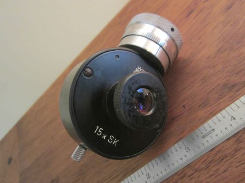 WILD HEERBRUGG SWITZERLAND 15xSK EYEPIECE OPTICS INTERFEROMETER LEICA MICROSCOPE