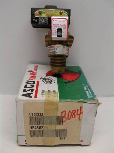 Asco HB46A215 Miniature Pressure Switch H-Series 4-12 PSI New