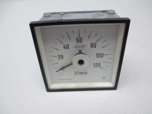 NEW JAQUET 549078879 SPEED INDICATOR 0-120 U/MIN METER D273152