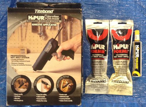 Titebond HiPur Former Polyurethane Adhesive Applicator and 3 Adhesives