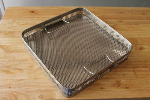 Sterilization Case Tray 11-1/4 x 11-1/4 x 2 Stainless