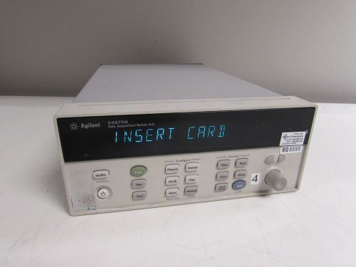 Agilent/Keysight 34970A Data Acquisition Switch Unit w/ Opt 001 (Remove DMM)