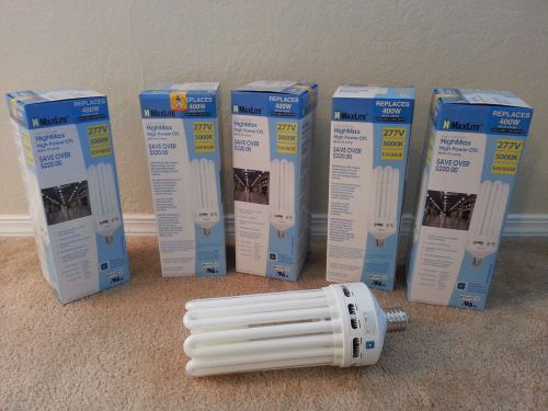 Maxlite highmax 200 watt 277v mogul base cfl 5000k fluorescent retrofit lamps for sale