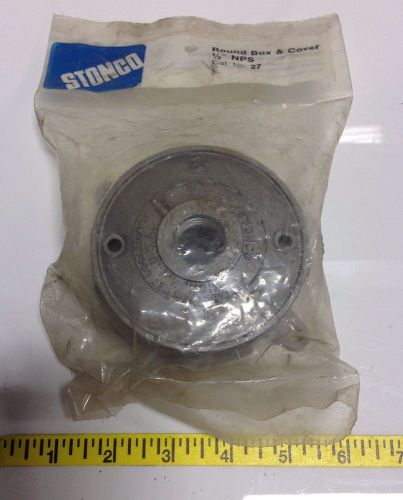 Stonco 1/2&#034; round box &amp; cover nps cat. 27, new 104363 for sale
