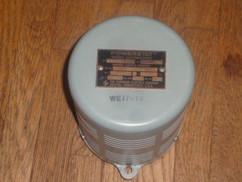 VINTAGE NOS WESTERN ELECTRIC POWERSTAT VARIABLE AUTOTRANSFORMER NICE LOOK RARE