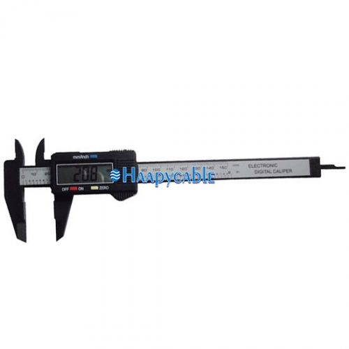 New hard 6 inch 150mm electronic digital lcd plastic vernier caliper micrometer for sale