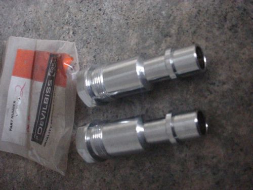 2 devilbiss airless paint spray gun sprayer adapters part no. MBC-32 NOS adapter