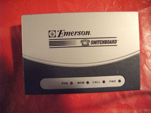 emerson switchboard..connect fax,phone,modem,wall jack,transformer for power 9V.