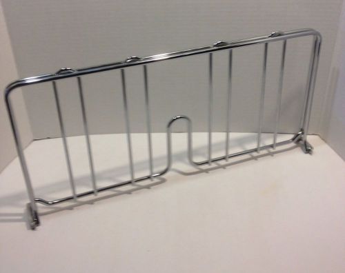 Metro Shelving Commercial Metro 18&#034; Shelf Divider~ Metro Chrome Shelf Divider