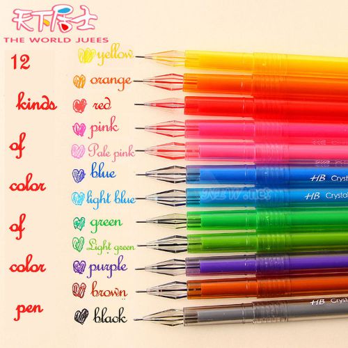 0.5mm rollerball gel pens fine point 12-pack assorted colors for sale