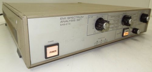 AH SYSTEMS SAS210 EMI SPECTRUM ANALYSIS SET LABORATORY