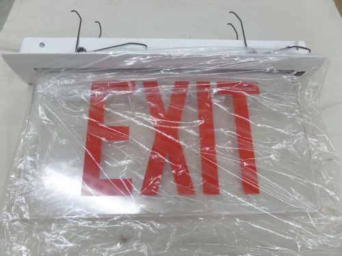 Cooper Lighting, LED EXIT SIGN,RED, ESH71, CEILING MOUNT