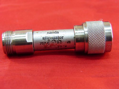 Narda 757C-60 DC to 12.4 GHz, 60dB, Fixed Coaxial Attenuator