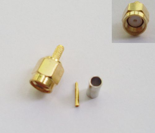 Sma male plug straight crimp for rg174 rg179 rg187 rg188 rg316 connector for sale