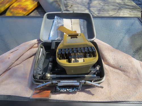 Working STENOGRAPH Reporter Model Shorthand Machine Court stenography tripod