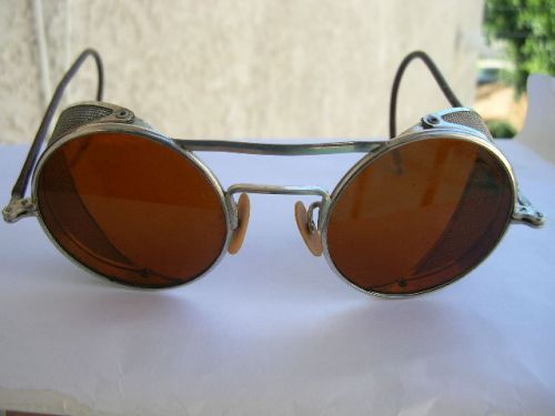 1940&#039;s R.O. Amber Lens Pro WW2  Aviator, Welding, Motorcycle, etc. Glasses