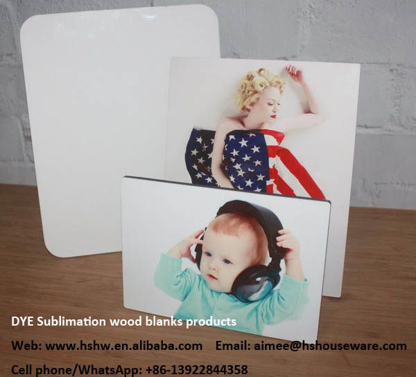 DYE sublimation wood photo frame