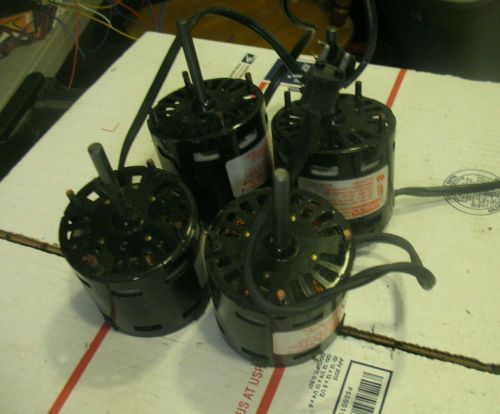 4 FASCO refrigeration motors. 1/20 HP Type U63 208/230 Volt Clockwise *USED*