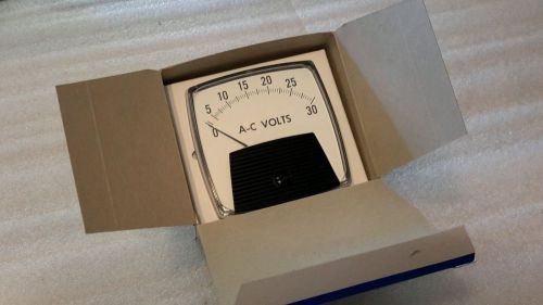 YOKOGAWA 250344NLNL8 A-C VOLTS PANEL METER 0-30V NEW $39