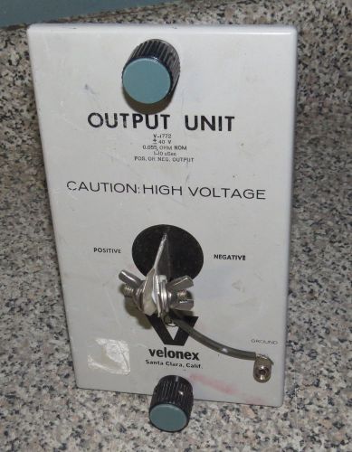 VELONEX V-1772  HIGH VOLTAGE OUTPUT UNIT PLUG IN