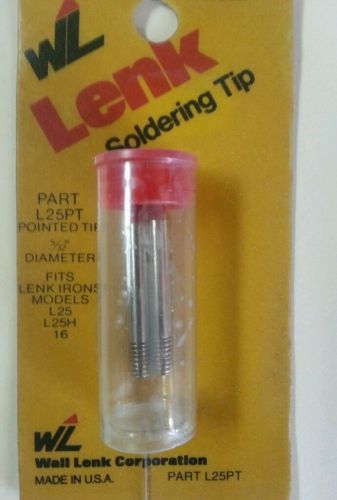 WL Lenk Soldering Tip part L25PT pointed tip pack of 2