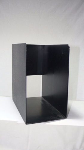 Plastic Office Organizer Book magazine Rack Large Black 8X8X4.5&#034; Desktop