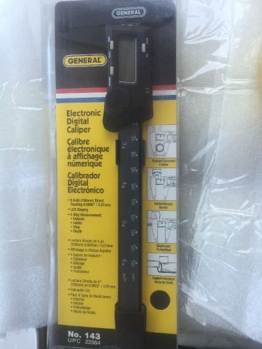 GENERAL TOOLS 6 INCH ELECTRONIC DIGITAL CALIPER #143