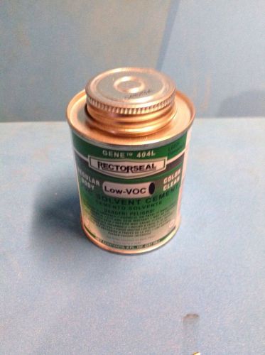 RECTORSEAL 404L PVC CEMENT CLEAR REGULAR BODY PVC SOLVENT CEMENT 8OZ