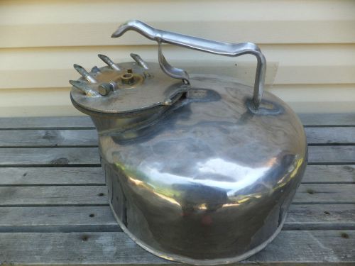 Vintage dairy farmers polar ware stainless steel 5 gal milker base pail +lid for sale